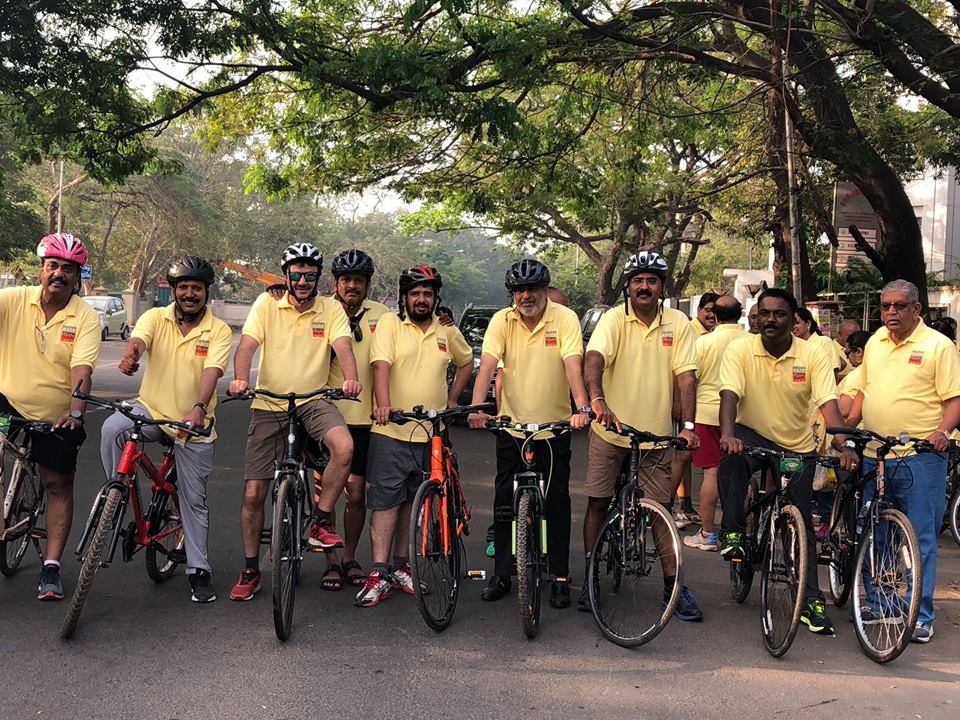 CREAA members at a cycle rally in Chennai